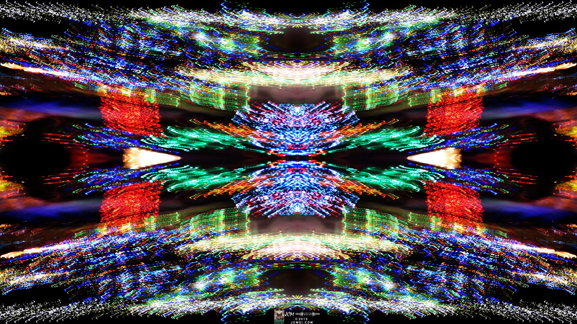 Wakefield Holiday Lightshow 2013 Quadroscopic long exposure artwork